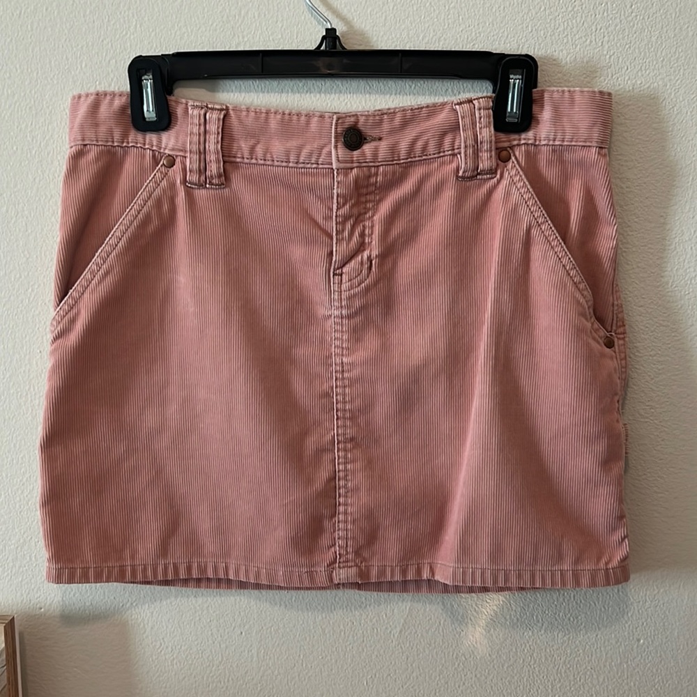 Vintage Old Navy Pink Corduroy Mini Skirt